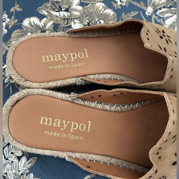 Anthropologie Maypol Suede Spain Espadrille Sandals in Tan - Picture 4 of 10
